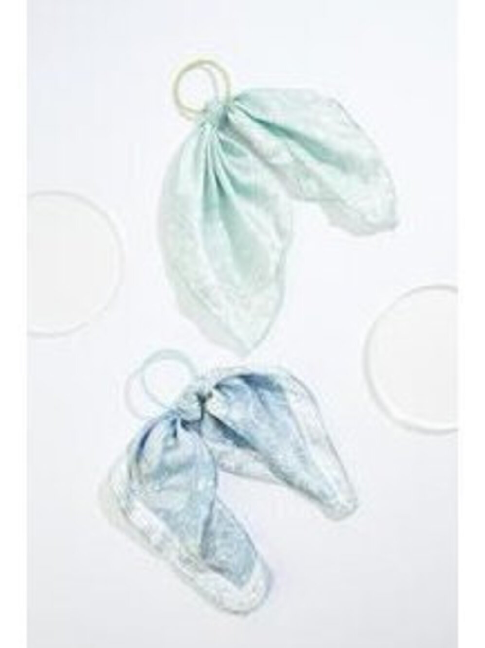 Cato Paisley Scarf Tied Ponytail Holder Set